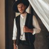 Handmade Groomsmen Vest Boho Mens Clothing Embroidered For