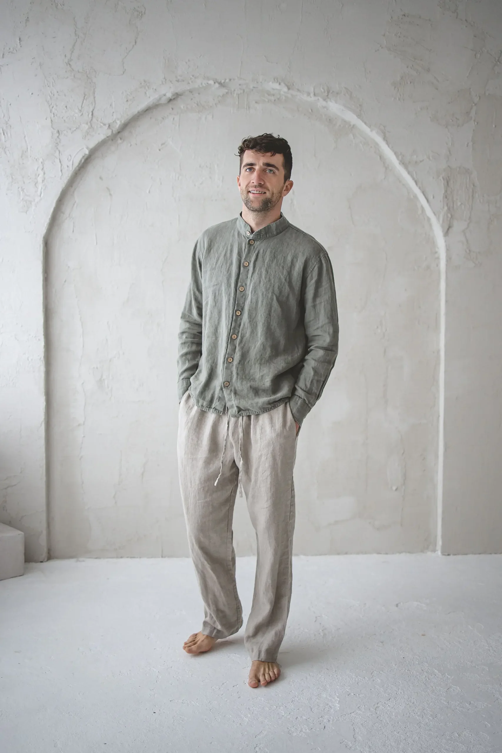 Men's Relaxed Fit Linen Pants: Casual Trousers